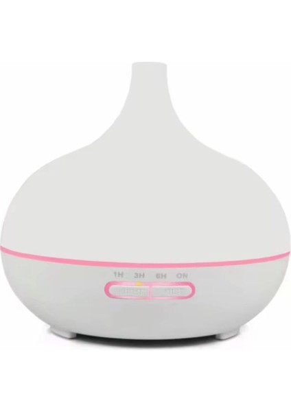 Aroma Difüzör Gece Işığı 7 LED Nemlendirici Kumandalı 550 ml Buhar Makinesi