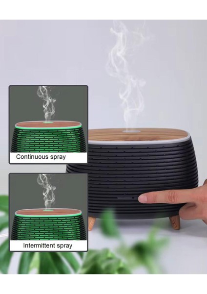 Ahşap Görünümlü Led'li Aroma Difüzör & Nemlendirici - Ev ve Ofis Için Atmosferik Işık modelleri