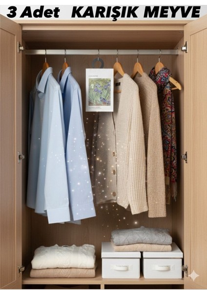 Dolap ve Çekmece Kokusu – Askılı Koku Poşeti, Çoklu Aroma Seçenekli, Uzun Ömürlü Koku