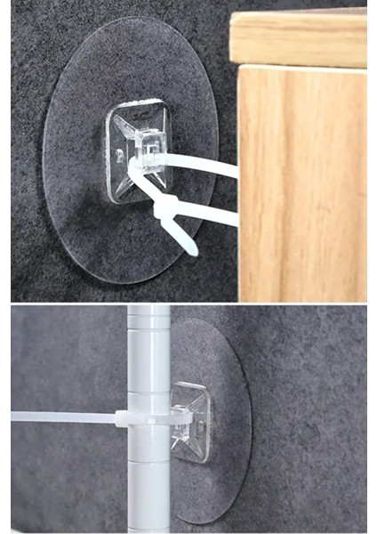 Yapışkanlı Eşya Sabitleyici Aparat Deprem Güvenliği Çocuk Koruma Sabitleme Aparatı 1 Çift fırsatları