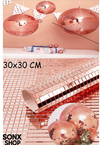 Kare Bronz Cam Mozaik Fayans Çıkartmaları El Işi Kare Cam Fayans Kendinden Yapışkanlı Aynalı