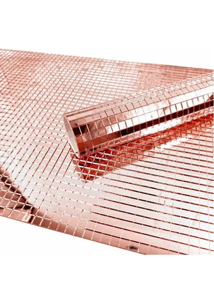 Kare Bronz Cam Mozaik Fayans Çıkartmaları El Işi Kare Cam Fayans Kendinden Yapışkanlı Aynalı