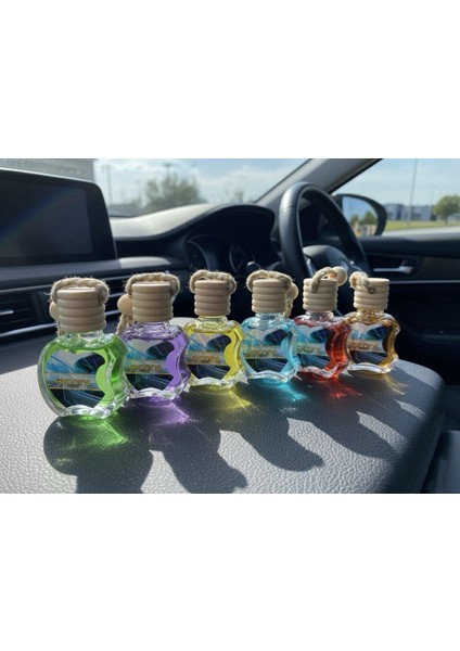Dekoratif ipli Oto/araç Kokusu 10 ML Cam Şişe - 10 Adet fiyatları