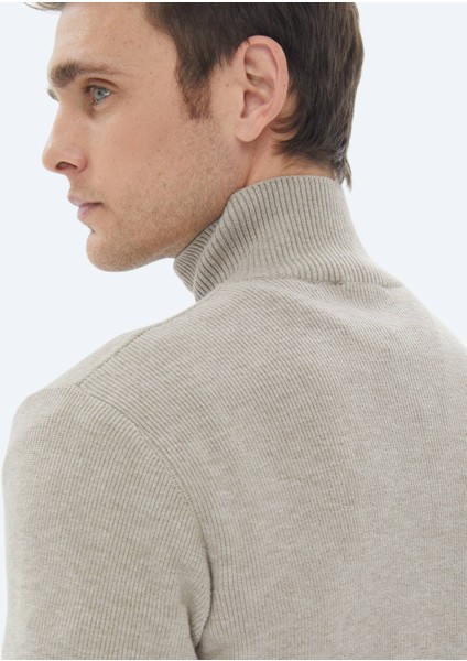 Vizon Desenli Triko Kazak