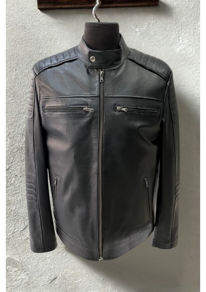 Ederson Hakiki Deri Erkek Siyah Ceket fırsatları