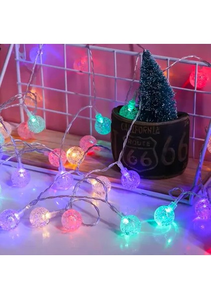 3m 20 LED Kristal Top Rgb Pilli modelleri