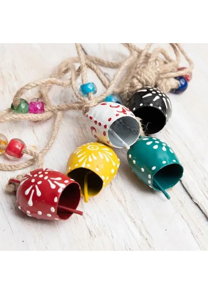 Desenli 4'lü Çan Süs Seti indirimleri