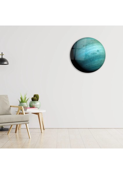 Kişiye Özel Cam Tablo Baskı Yuvarlak modelleri