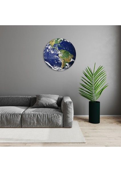 Kişiye Özel Cam Tablo Baskı Yuvarlak