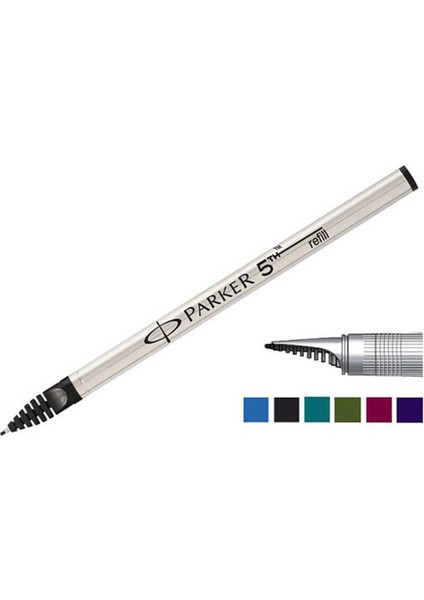 Parker 5th Kalem Yedeği, Medium Uç, Siyah