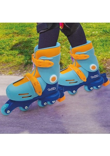 Ayarlanabilir Dönüşen Tekerlekli 2 In 1 Twisty Paten - Mavi