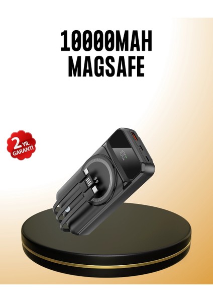 Bfs 15W Kablosuz Hızlı Şarjlı 10000 Mah Powerbank – Taşınabilir, LED Göstergeli