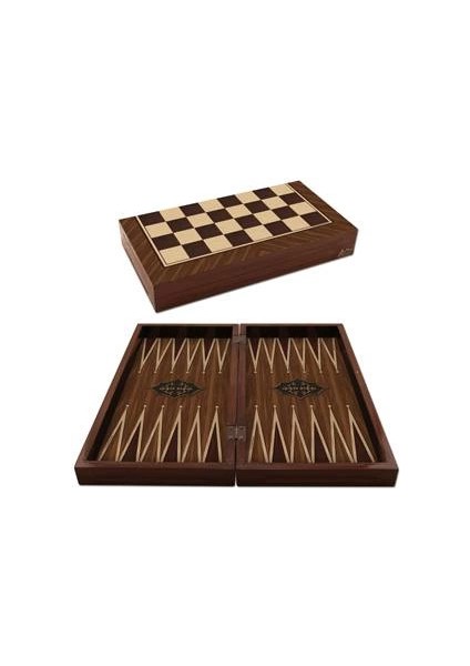 Ahşap Tavla Takımı Büyük Boy