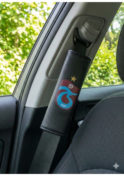 Trabzonspor Logolu Lüks Deri Oto Boyun Yastığı ve Emniyet Kemeri Kılıfı Seti (2'li Takım) fırsatları