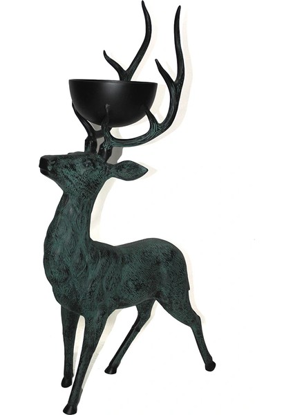 Metal Geyikli Kase 97 cm LIV1766