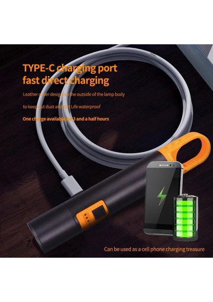 Police PS-305 Şarjlı Göstergeli Askılı Zoomlu Tamirci El Feneri modelleri