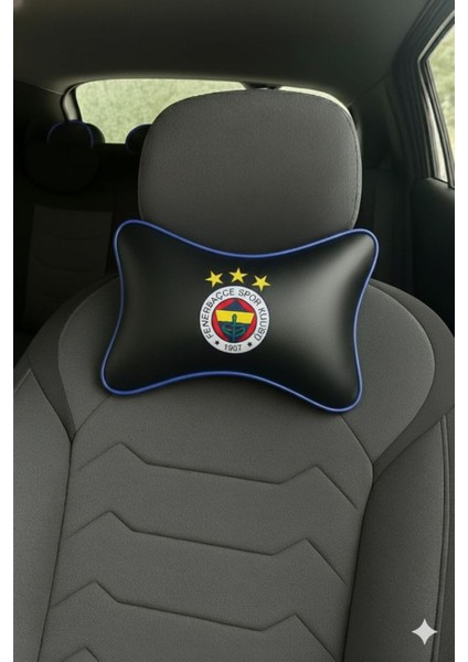 Fenerbahçe Logolu Deri Oto Boyun Yastığı ve Emniyet Kemeri Kılıfı Seti(2'li) indirimleri