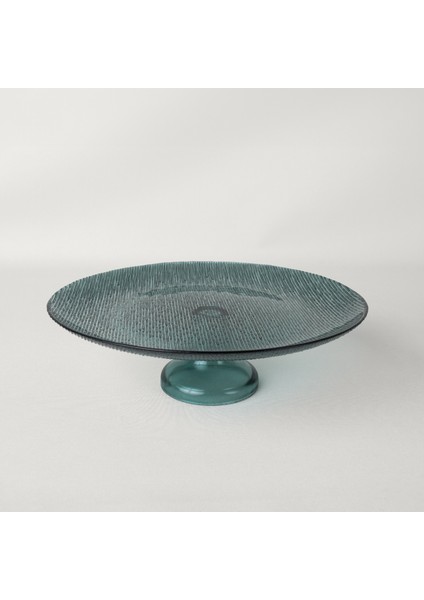 Fine Ayaklı Servis 27 cm Yeşil