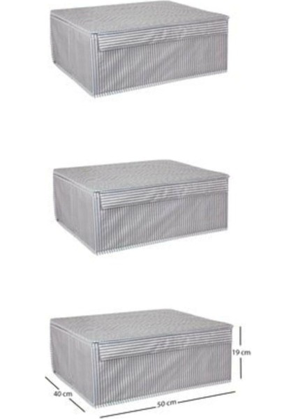 Baza Altı Boy Çok Amaçlı Düzenleyici Kutu Organizer Cırt Cırtlı Hurç 19CM x 40CM x 50CM (10 modelleri