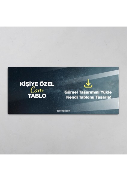 Kişiye Özel Cam Tablo Baskı Panoramik Yatay