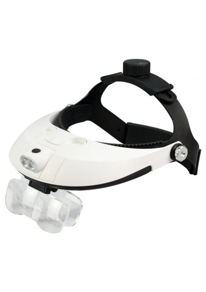 -5 Mercekli Çok Fonksiyonlu, Başlık Tip Işıklı Büyüteç 81001H