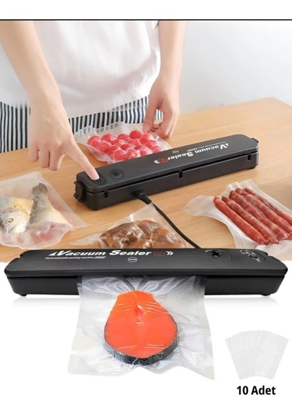 Gıda Vakum ve Mühürleme Makinesi- Yiyecek Tazeliği Koruma Ev ve Restoran Için indirimleri
