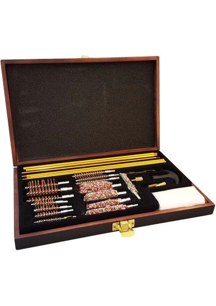 -27PARÇA Ahşap Kutu Evrensel Tabanca Temizleme Seti modelleri