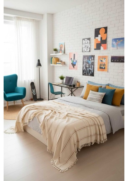 Doğal Pamuk,yumuşak, Tek Kişilik Pike, Koltuk Örtüsü, Çok Amaçlı Örtü 130X180 Cm. indirimleri