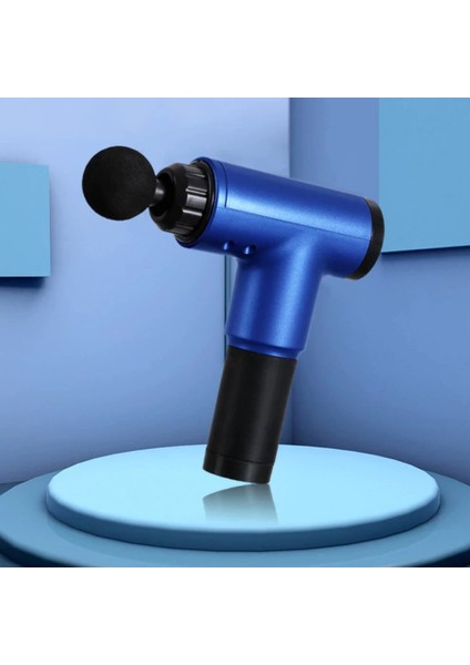 Pratik 4 Başlıklı 6 Seviye Hız Ayarlı Vurmalı Kas Yoğurmalı Titreşimli Masaj Tabancası Ale