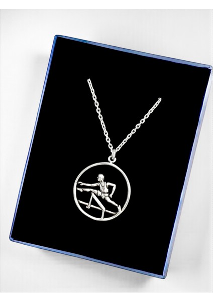 Jimnastikçi Unisex Parlak Tasarım – Artistik Jimnastik Takı 925 Ayar Gümüş Kolye indirimleri