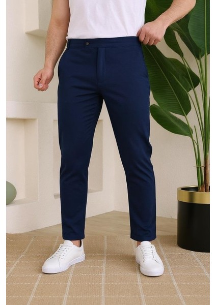 Erkek Slim Fit Likralı Bilek Boy Dilli Kumaş Pantolon fiyatları
