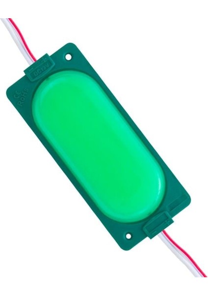 12 Volt 3 Watt Yeşil 85 x 35 mm IP65 220 – 240 Lümen 140 Derece Cob Modül LED
