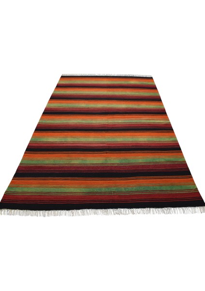 El Dokuma Gömürgen Yün Kilim 0448 - Yeni - Çok Renkli fırsatları