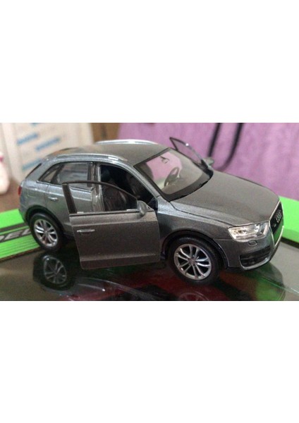 Oyuncak Model Metal Araba 1/36 Çek Bırak Gri Audi Q3 Jeep modelleri