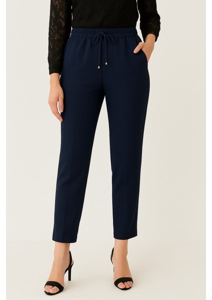 G.a.s Fashions Kadın Bağcıklı Boncuklu Rahat Kesim Pantolon