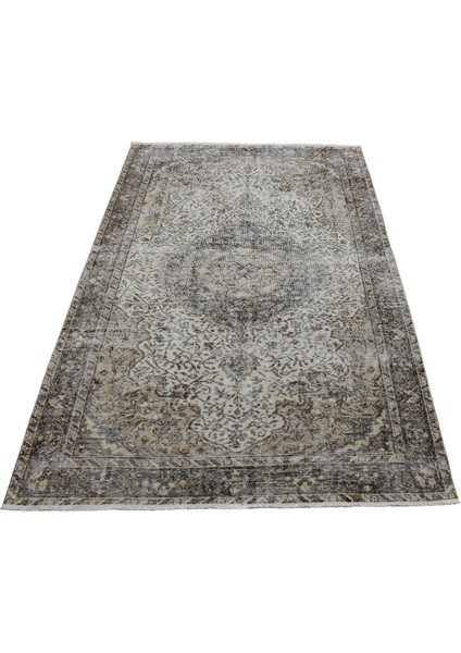 El Dokuma 4m2 Eskitme Naturel Yün Halı 0424 - Vintage - Çok Renkli fırsatları