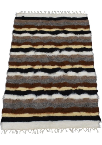 El Dokuma Tiftik Yün Siirt Battaniyesi Kilim 0459 - Yeni - Çok Renkli fırsatları