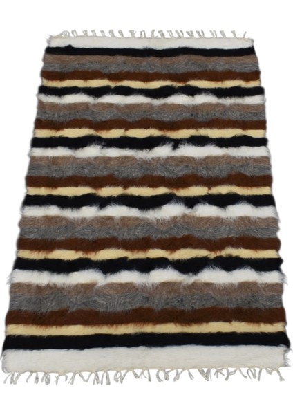 El Dokuma Tiftik Yün Siirt Battaniyesi Kilim 0459 - Yeni - Çok Renkli indirimleri