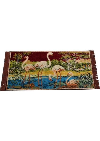 Doğa Tasvirli Kuğu Temalı Duvar Halısı 0573 - Yeni - Çok Renkli fiyatları