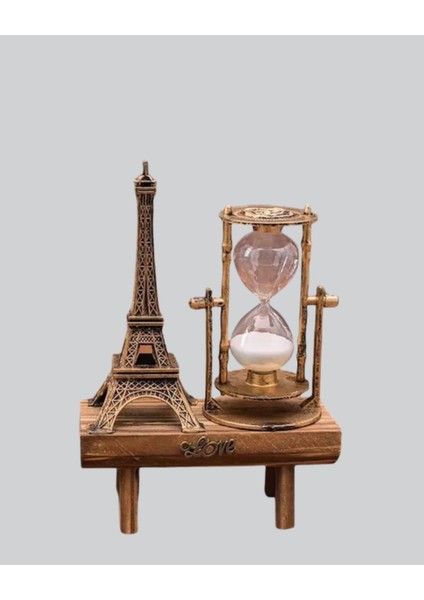 Dekoratif Kum Saati – Ahşap Malzeme, Hediyelik Masa Aksesuarı fiyatları