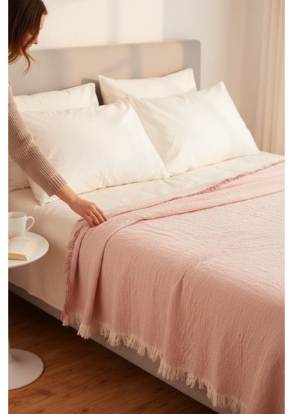 4 Mevsim Rose Müslin Tek Kişilik Pike, Koltuk Şalı ve Yatak Örtüsü Pamuklu fiyatları