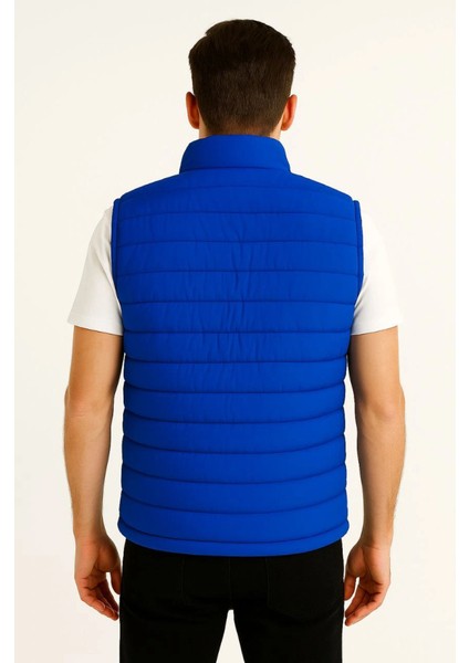 Erkek Şişme Fermuarlı Yelek Su Itici Kapitone Astarlı Kumaş Cepli Hafif Kışlık Spor Rahat Ka modelleri