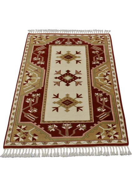 El Dokuma Bozalan Milas Yün Halı 0398 - Yeni - Çok Renkli fiyatları