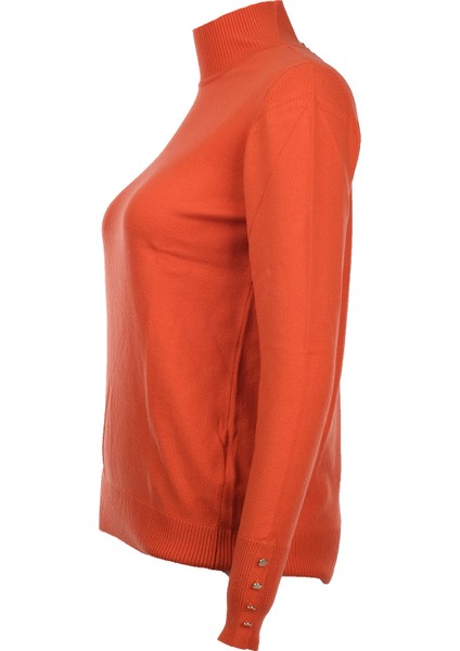 Kadın Minimalist Boğazlı Uzun Kol Kazak - Günlük & Özel Gün fiyatları