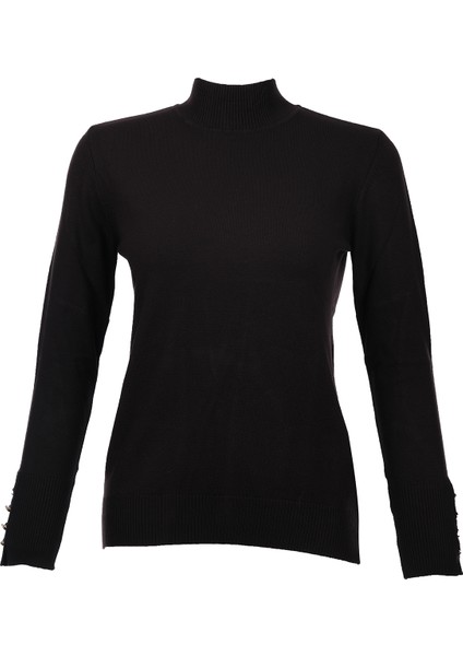 Kadın Minimalist Boğazlı Uzun Kol Kazak - Günlük & Özel Gün fiyatları