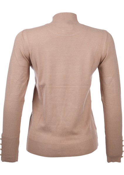 Kadın Minimalist Boğazlı Uzun Kol Kazak - Günlük & Özel Gün fırsatları