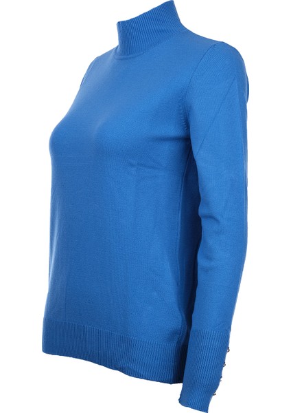 Kadın Minimalist Boğazlı Uzun Kol Kazak - Günlük & Özel Gün fiyatları