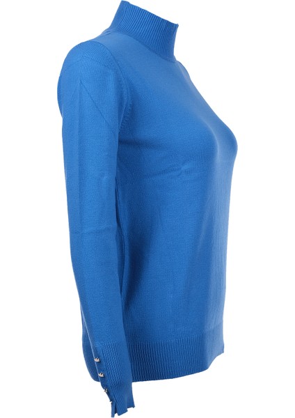 Kadın Minimalist Boğazlı Uzun Kol Kazak - Günlük & Özel Gün modelleri