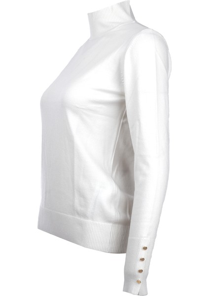 Kadın Minimalist Boğazlı Uzun Kol Kazak - Günlük & Özel Gün fiyatları