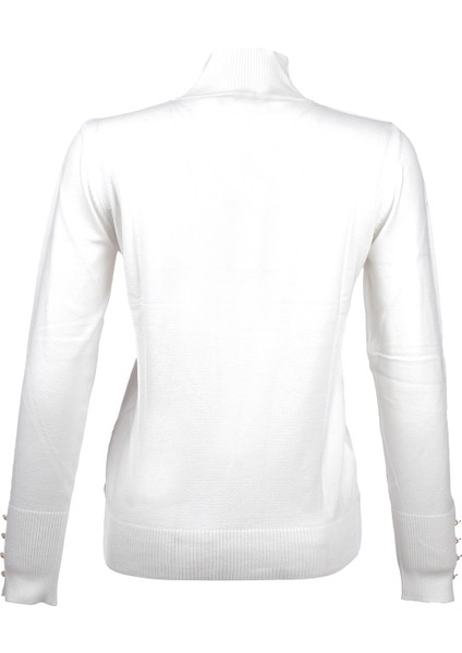 Kadın Minimalist Boğazlı Uzun Kol Kazak - Günlük & Özel Gün fırsatları